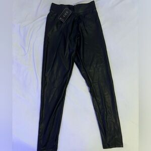 black leather pants